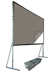 Da-Lite 88630KHD Fast-Fold Deluxe Da-Tex Rear Projection Surface HDTV Format 83x144 with Heavy Duty Black Frame and Legs